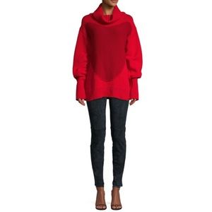 ELIE TAHARI BLACK ROXANNA FAUX-SUEDE LEGGINGS PANTS SZ M